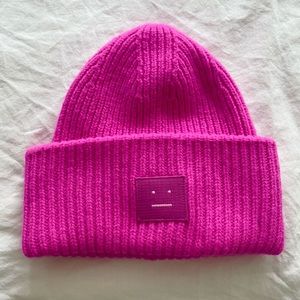 Pink Acne Beanie